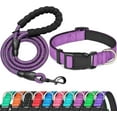 thumbnail image 1 of Solennerer Reflective Dog Collar Dog Leash Sets with Padded Handle Adjustable Nylon Collars for Small, Medium and Large Dogs, 1 of 7