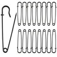 thumbnail image 1 of Solennerer Safety Pins Extra Large Heavy Duty - 15PCS 3Inch Blanket Pins, Strong & Sturdy Bulk Pins for Blankets, Skirts, Crafts, Kilts - Black, 1 of 6