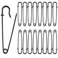 thumbnail image 1 of Solennerer Safety Pins Extra Large Heavy Duty - 30PCS 3Inch Blanket Pins, Strong & Sturdy Bulk Pins for Blankets, Skirts, Crafts, Kilts - Black, 1 of 6