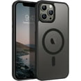 thumbnail image 1 of Solennerer for iPhone 12 Pro Max Case, iPhone 12 Pro Max Magnetic Phone Case Compatible with MagSafe, Translucent Matte Shockproof Anti-Fingerprint Phone Slim Case for iPhone 12 Pro Max 6.7", Black, 1 of 9