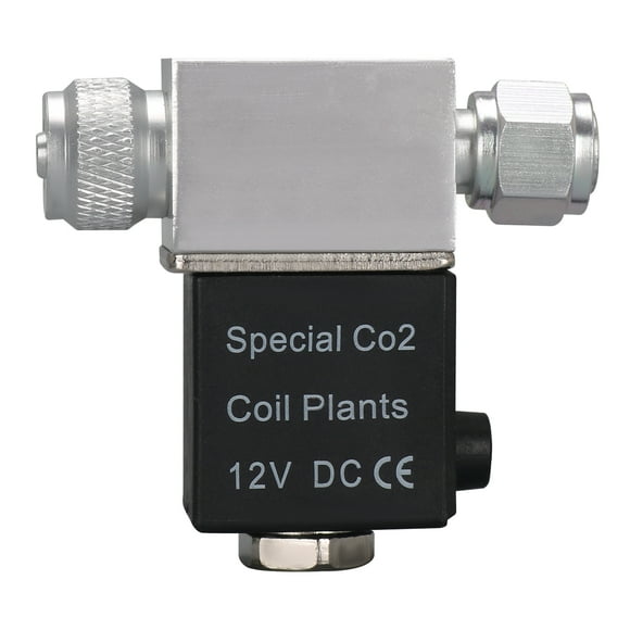 Solenoid Valve for Aquarium CO2 System Regulator DC Output Connect *1 External Thread Single Head Noiseless Low Version