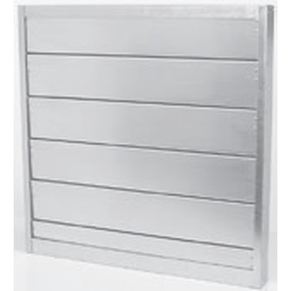 Soler And Palau 411011 11" X 11" Box Frame Backdraft Damper - Silver