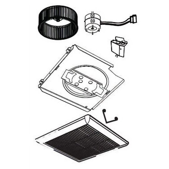 Soler And Palau Pcv80f 80 Cfm 1.7 Sone Ceiling Mounted Finish Pack - White