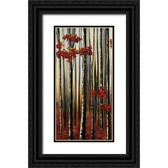 Soler , Oscar 18x32 Black Ornate Wood Framed with Double Matting Museum Art Print Titled - Beauty Within I