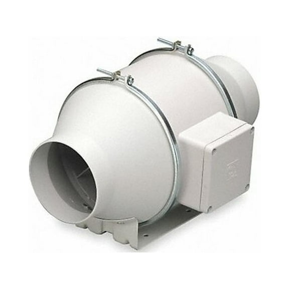 Soler & Palau Plastic 4"dia,3.8"H,3.8"W Inline DuctFan TD-100