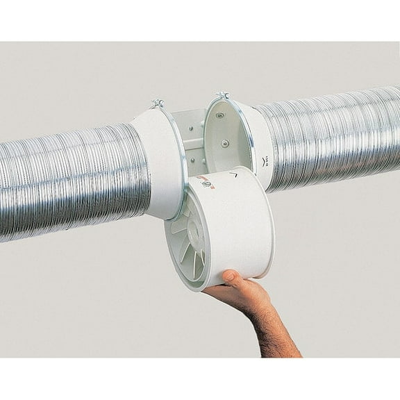 Soler & Palau Plastic 7"D,4.5"H,4.5"W Inline Duct Fan TD-125