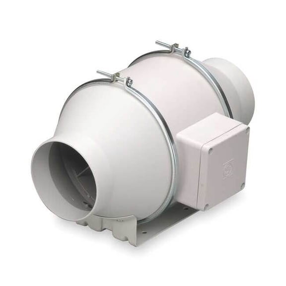 Soler & Palau Plastic 9"D,5.6"H,5.6"W Inline Duct Fan TD-200