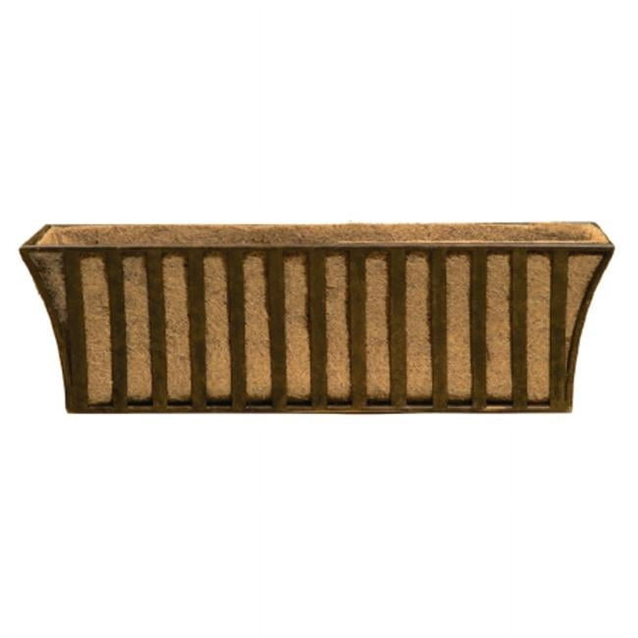 Solera 9 In. X 30 In. Metal Window Box With Coco Liner