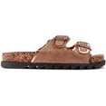 thumbnail image 1 of Solesister Cat Wide Fit Footbed Sandals, 1 of 3