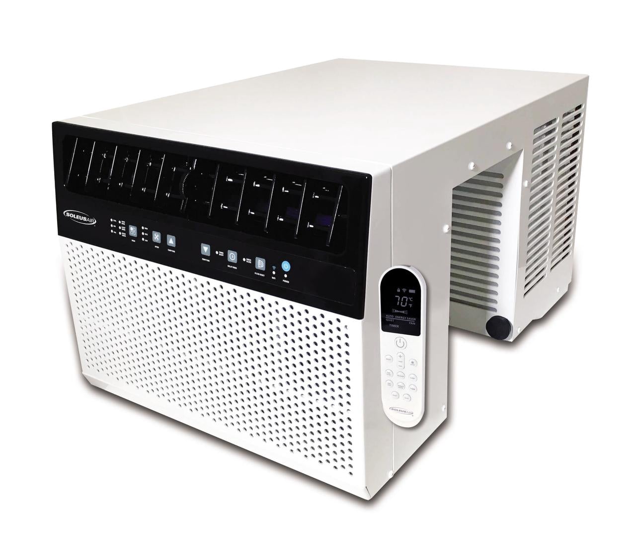 Soleus Air 6,000 BTU Energy Star Saddle Air Conditioner with WiFi, MyTemp Remote, Covers 275 Sq Ft