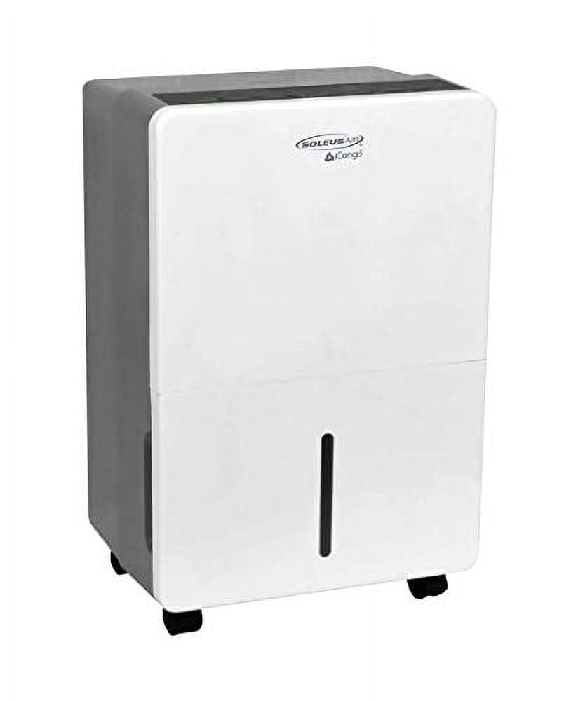 SoleusAir 70-Pint Portable Dehumidifier in White/Gray