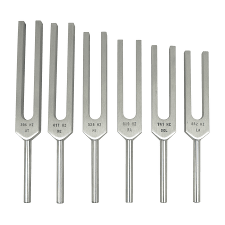 Solfeggio Tuning Fork Set of 6 Unweighted