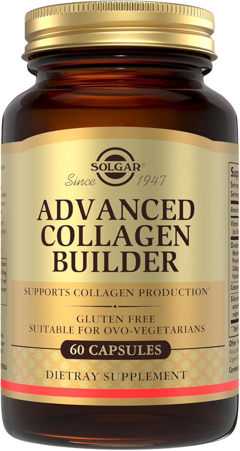 Solgar Advanced Collagen Builder with Vitamin C, Ovoderm, Coenzyme Q10 & Silica, 60 Capsules