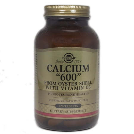 Solgar Calcium "600" (from Oyster Shell with Vitamin D3) - 120 Tablets