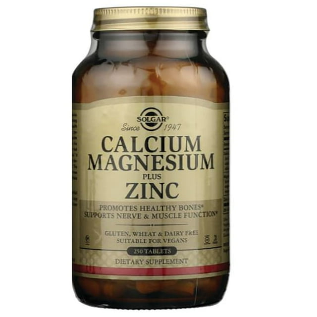 Solgar Calcium Magnesium Plus Zinc 250 Tabs