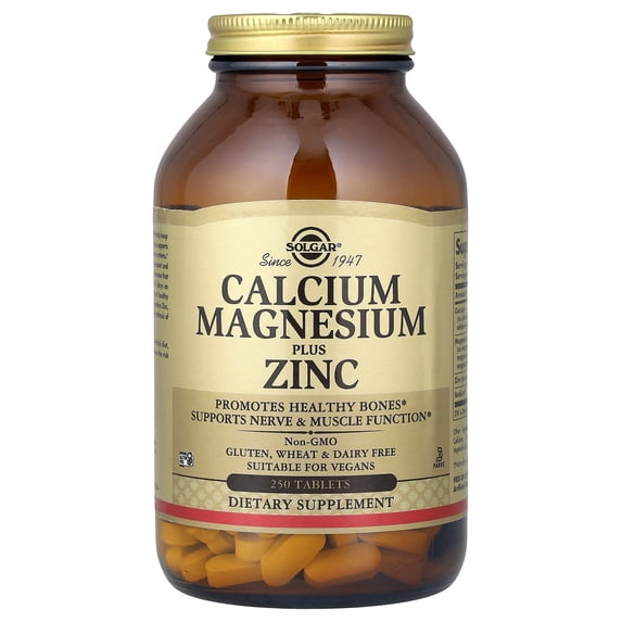 Solgar Calcium Magnesium Plus Zinc 250 Tabs