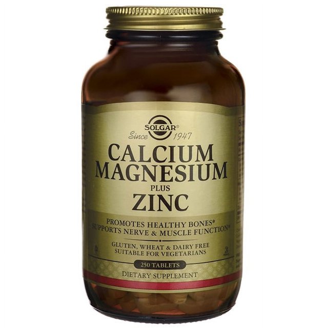 Solgar Calcium Magnesium Plus Zinc 250 Tabs