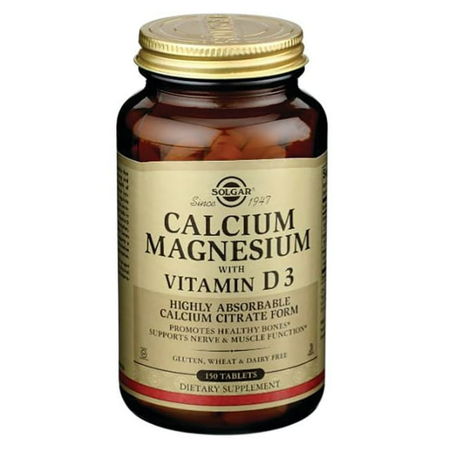 Solgar Calcium Magnesium with Vitamin D3 150 Tabs