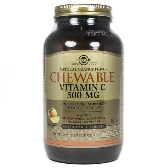 Solgar Chewable Vtamin C 500mg Orange Flavor - Solgar