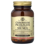 Solgar Chromium Picolinate 500 mcg Vegetable Capsules - 60 ct
