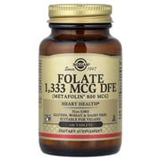 Solgar Folate 1,333 MCG DFE Metafolin  800 mcg Tablets - 100 ct