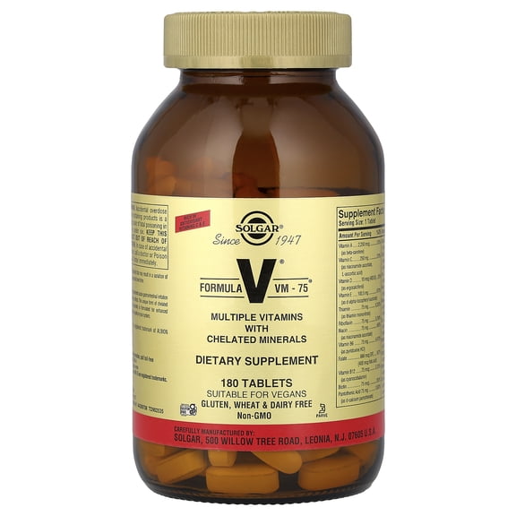 Solgar Formula VM-75 Tablets - 180 ct