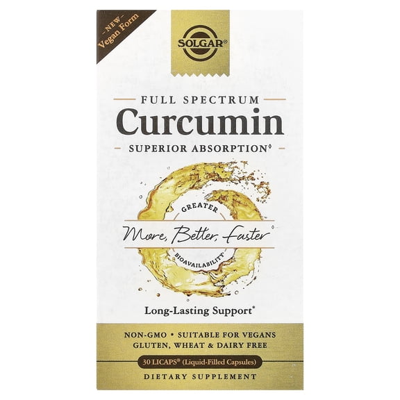 Solgar Full Spectrum Curcumin - 30 Softgels
