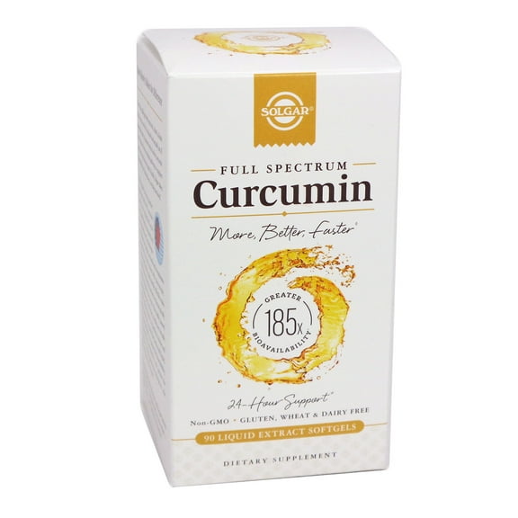 Solgar Full Spectrum Curcumin Liquid Extract 90 Softgels