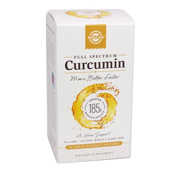 Solgar Full Spectrum Curcumin Liquid Extract 90 Softgels