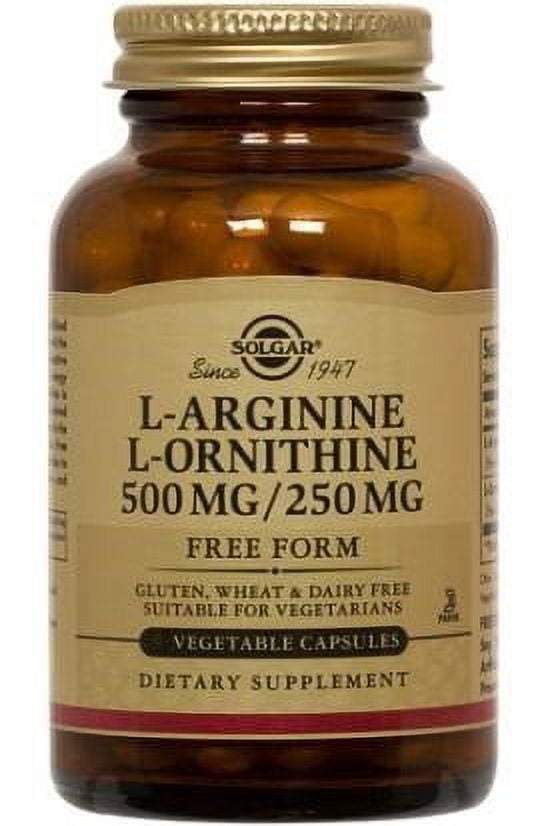 Solgar LArginine & LOrnithine Capsules, 100 Ct