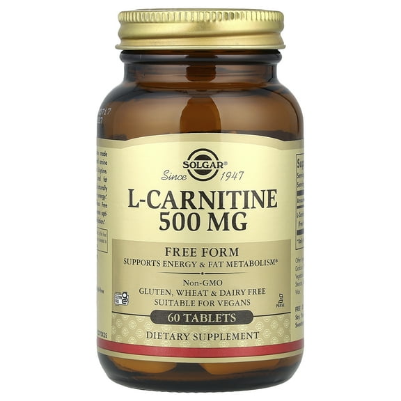 Solgar L-Carnitine 500 MG Capsules, 60 Ct