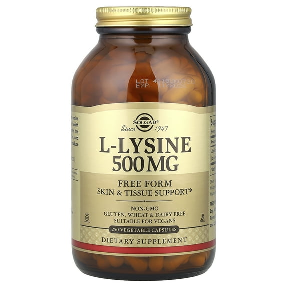 Solgar L-Lysine 500mg, 250 Ct
