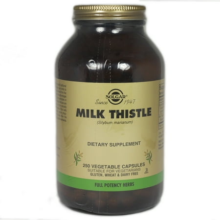 Solgar, Milk Thistle, 250 Vegetable Capsules – 250 Items