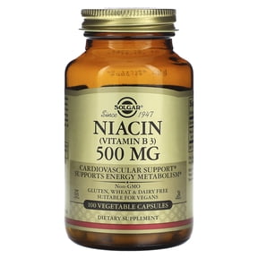 Solgar Niacin (Vitamin B 3), 500 mg, 100 Vegetable Capsules