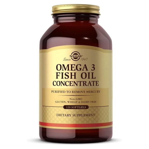 Solgar Omega-3 Fish Oil Concentrate, 120ct