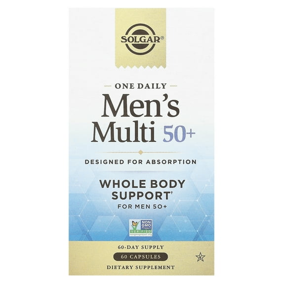 Solgar One Daily Men's Multivitamin 50+, 60 Capsules