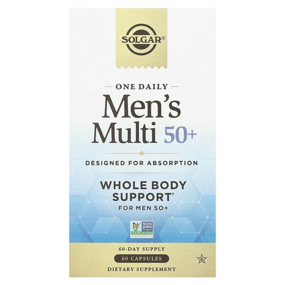 Solgar One Daily Men's Multi 50+, 60 Capsules