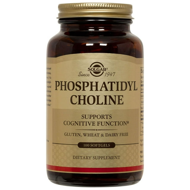 Solgar Phosphatidylcholine Softgels, Dietary Supplement, 100 Ct ...