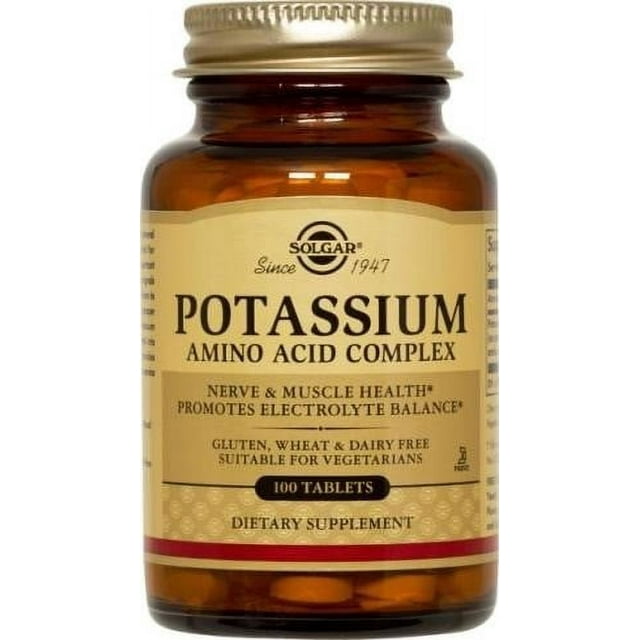 Solgar Potassium Amino Acid Complex Tablets, 100 Ct