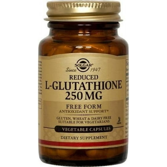 Solgar Reduced L-Glutathione 250 mg Vegetable Capsules - 60 ct