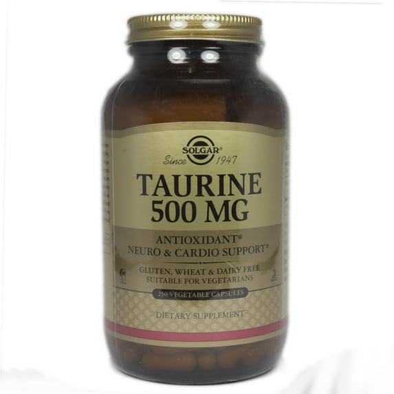Solgar Taurine, 500 mg, 250 Vegetable Capsules