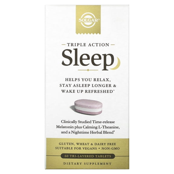 Solgar Triple Action Sleep Tri-Layer Tablets 1 ea