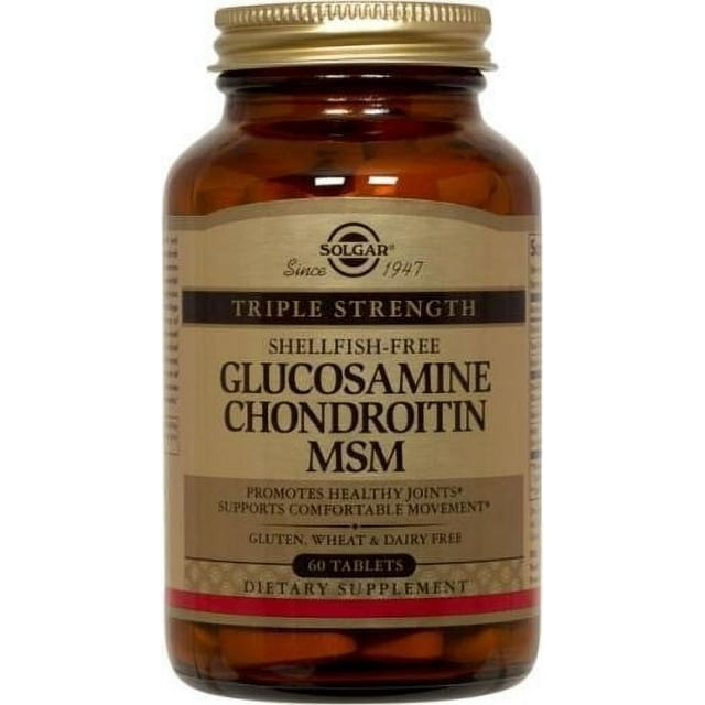 Solgar Triple Strength Glucosamine Chondroitin MSM Tablets, 60 Ct HSA ...