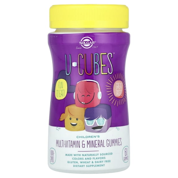 Solgar U-Cubes Children's Multi-Vitamin & Mineral Gummies, 60 Ct