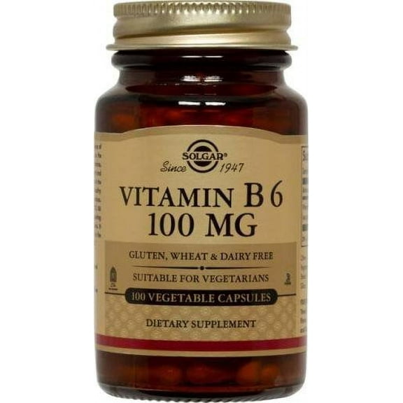 Solgar Vitamin B6 100 mg - 100 Vegetable Capsules