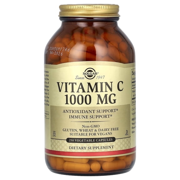 Solgar Vitamin C 1000 mg - 250 Vegetable Capsules