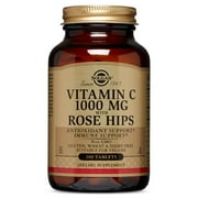 Solgar Vitamin C 1000 mg with Rose Hips Tablets, 100 Ct