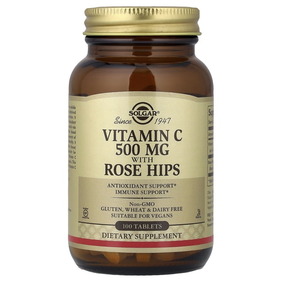 Solgar Vitamin C with Rose Hips, 100 Tablets
