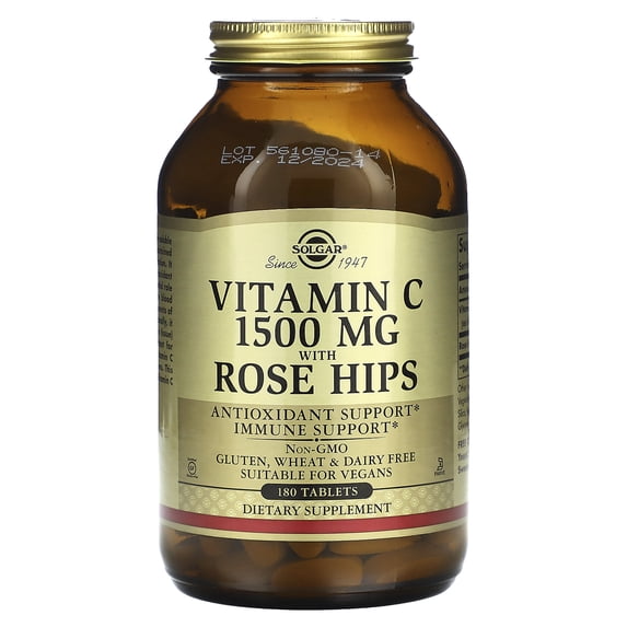 Solgar Vitamin C 1500 mg with Rose Hips Tablets 1 ea