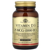 Solgar Vitamin D3 (Cholecalciferol) 25 mCG (1000 IU) Softgels 1 ea